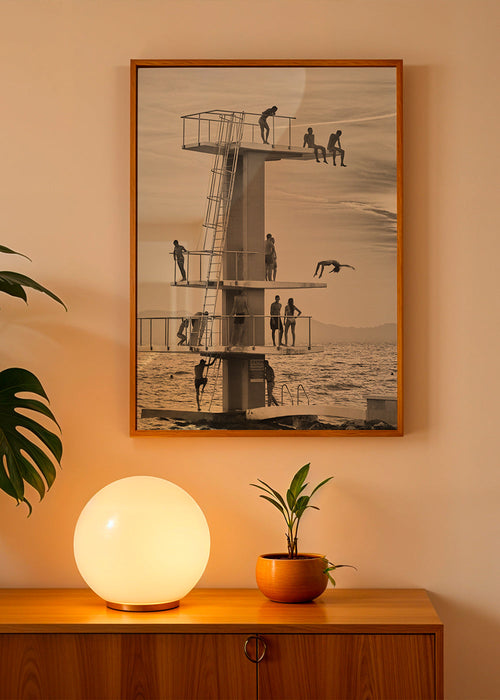 Fotografie skokanského můstku u moře – Product1