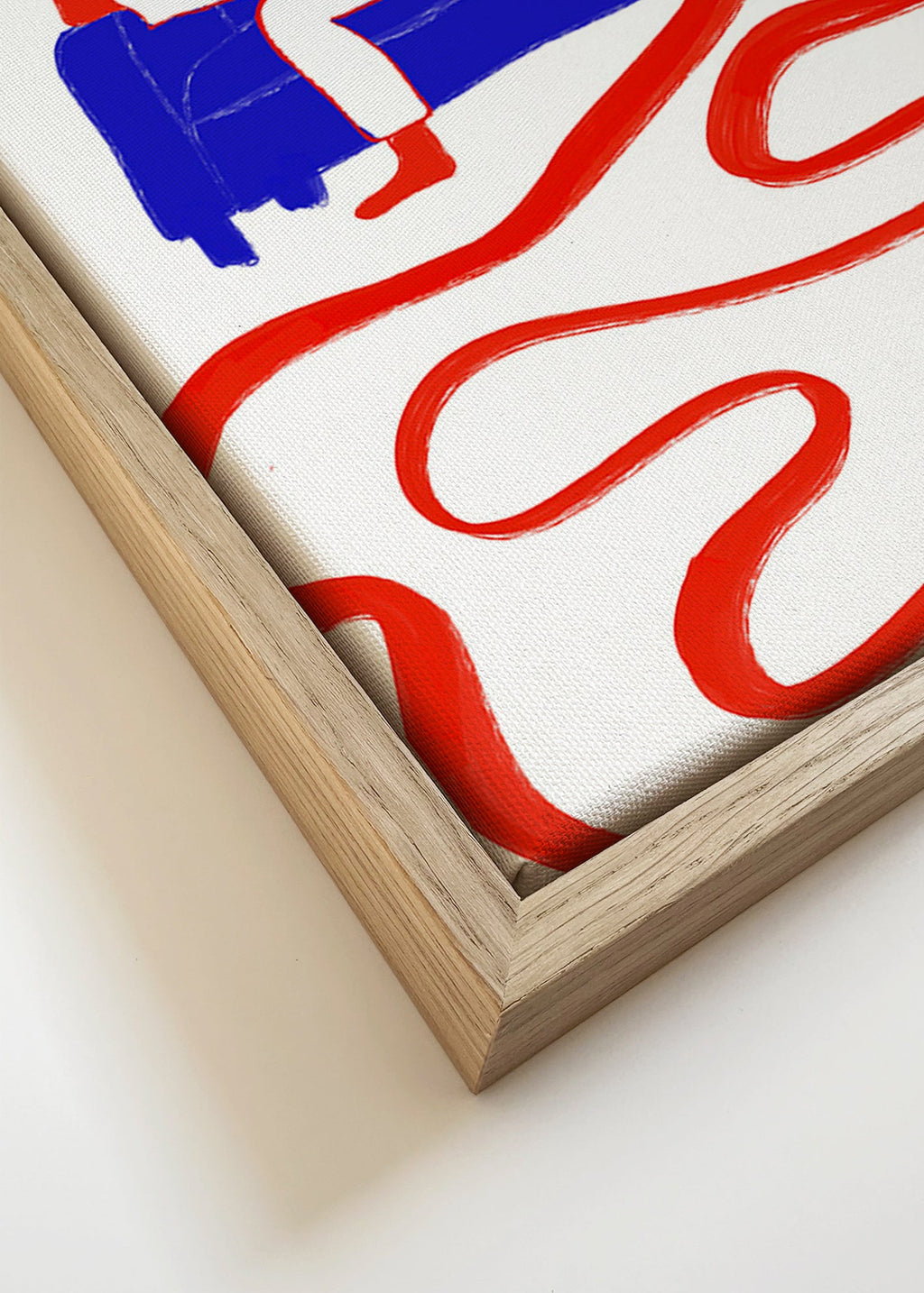 Ilustrace postavy odpočívající na pohovce – Canvas detail
