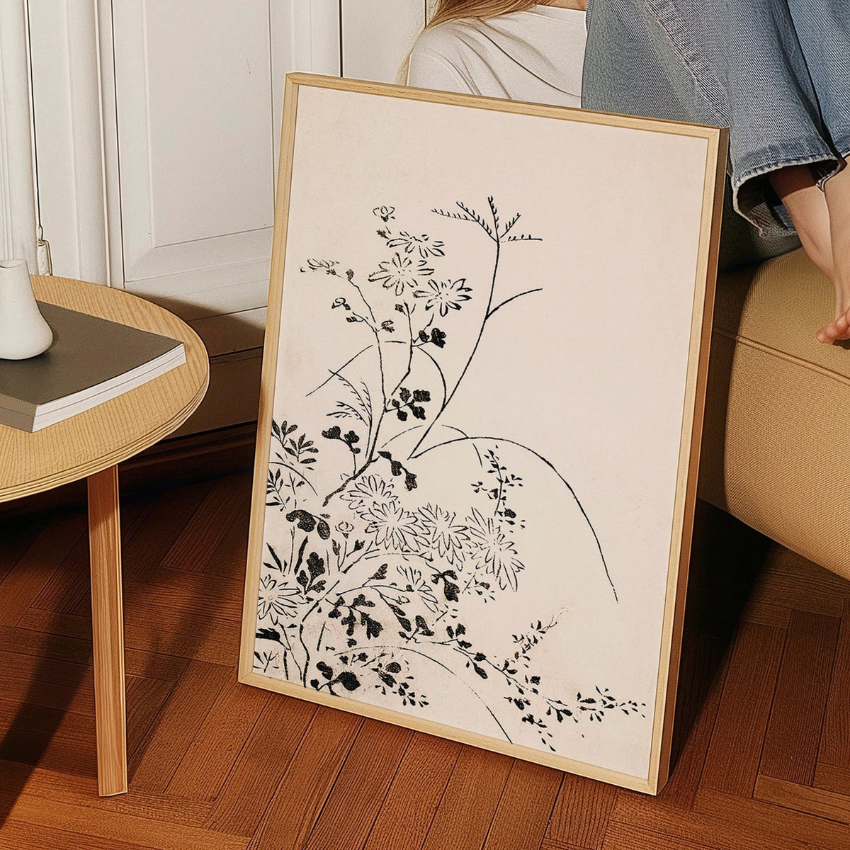 Botanický tisk inkoustem v japonském minimalismu – Product1