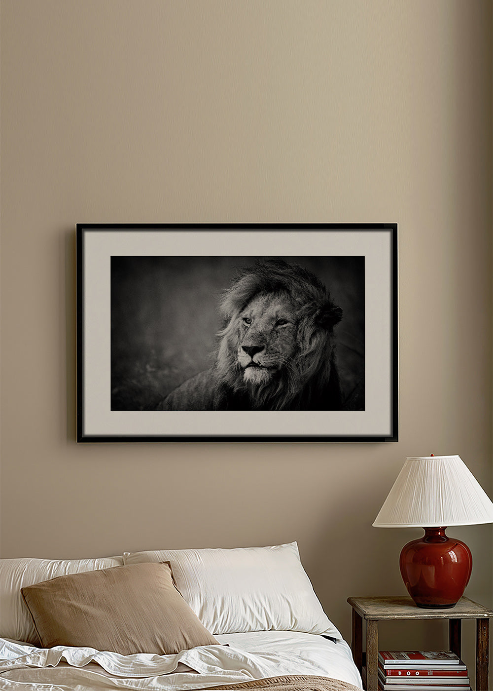 Portrét lva ve fotografii – Canvas1