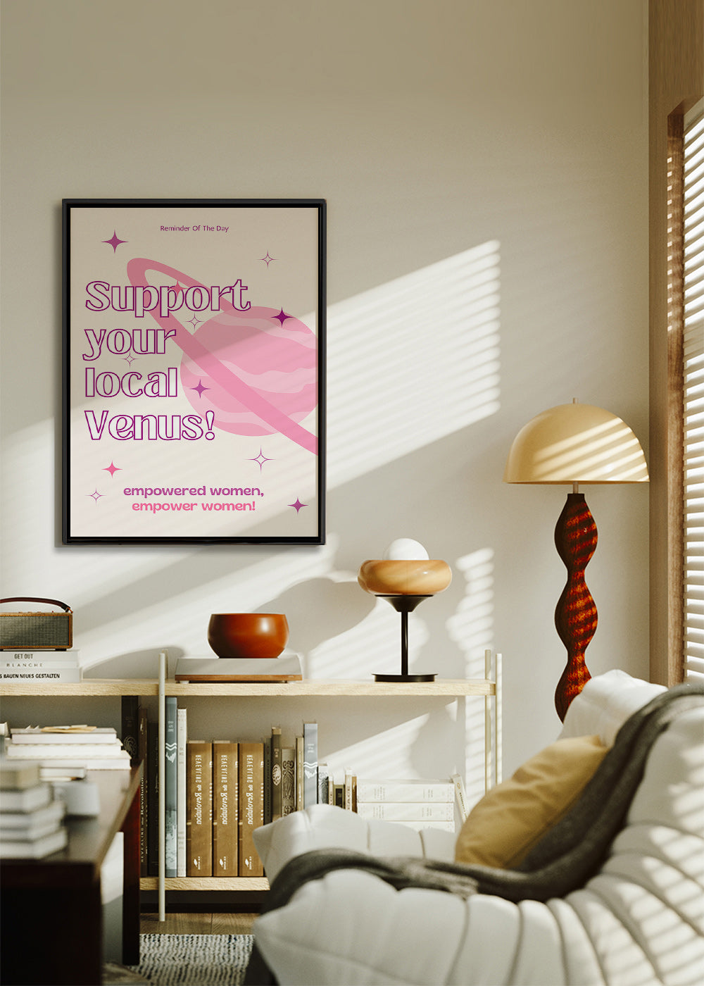 Typografická ilustrace Venuše – Canvas1