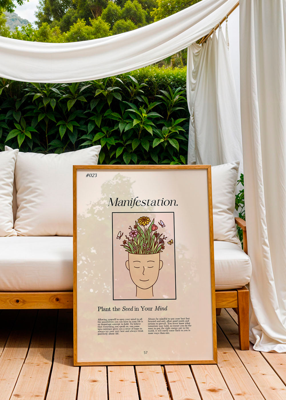 Ilustrace hlava s rostlinami – Product2