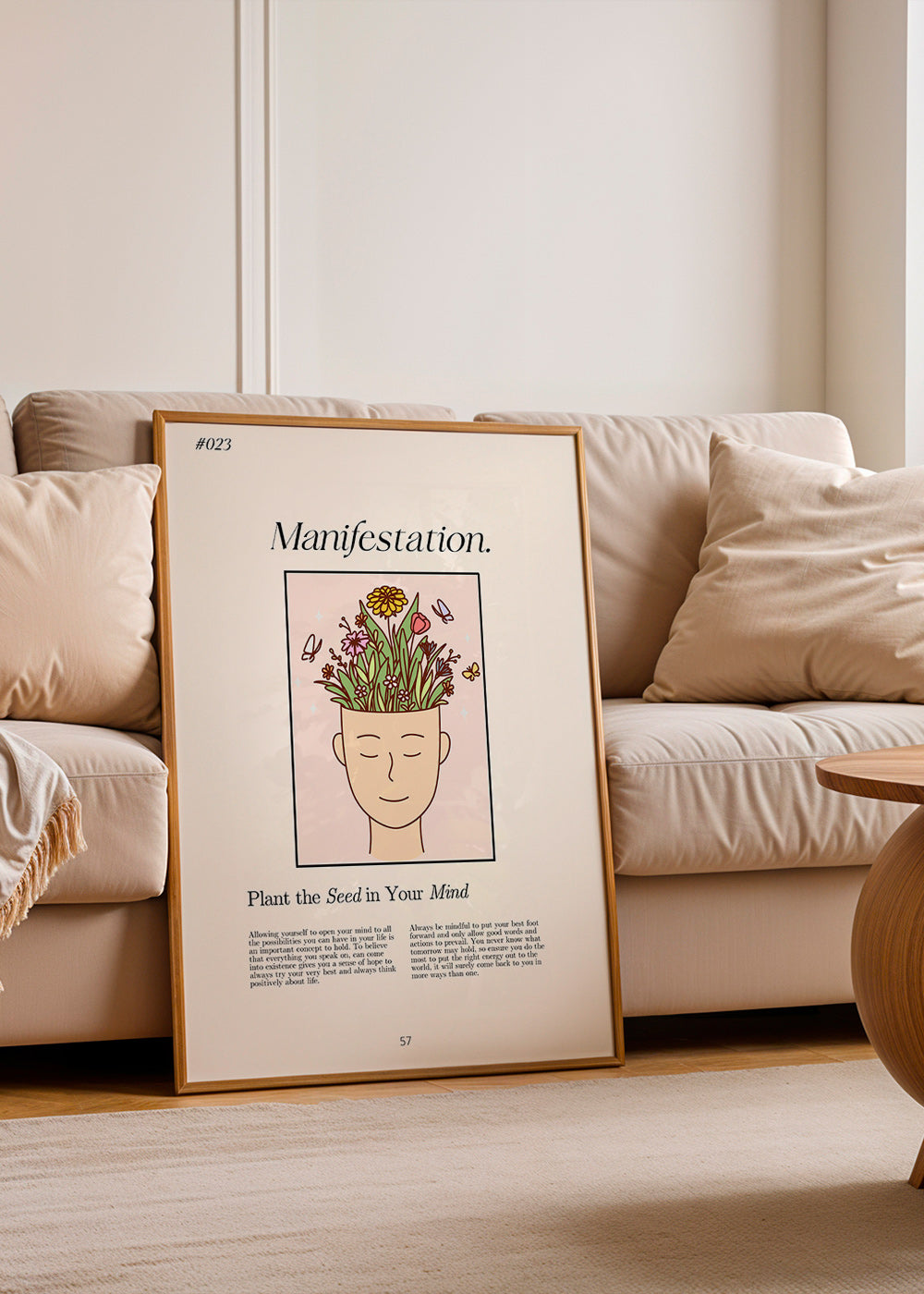 Ilustrace hlava s rostlinami – Product3