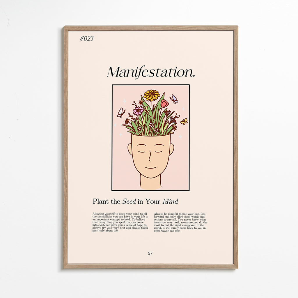 Ilustrace hlava s rostlinami – Oak Frame