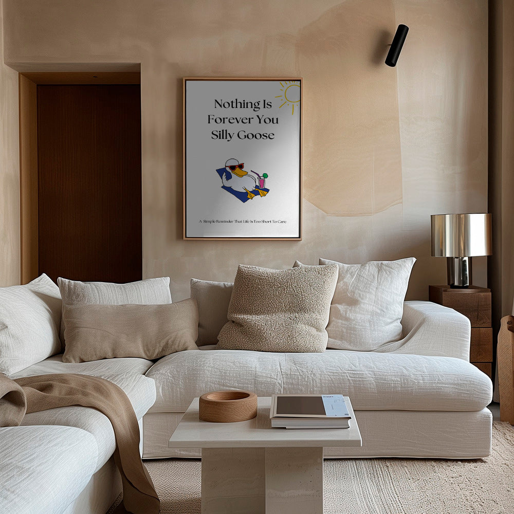 Obraz husa s vtipným citátem – Canvas1