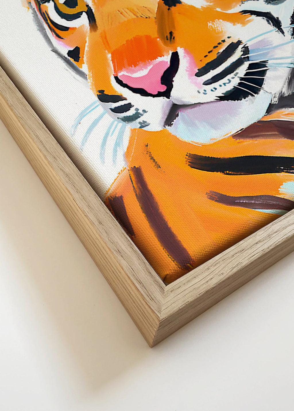 Obraz tygrys ilustrace portrét – Canvas detail