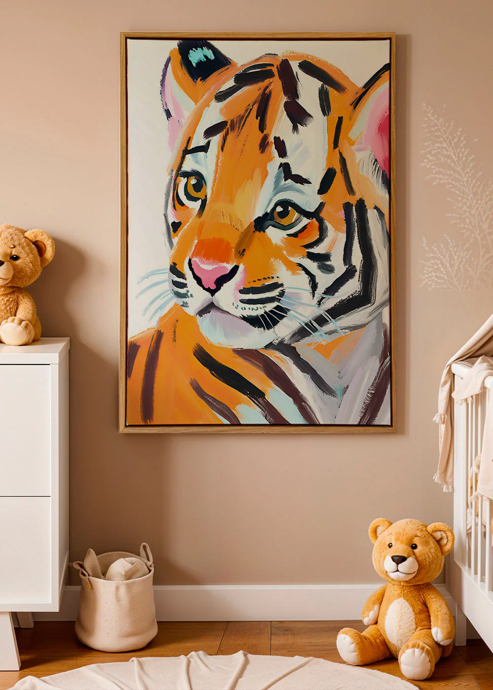 Obraz tygrys ilustrace portrét – Canvas1