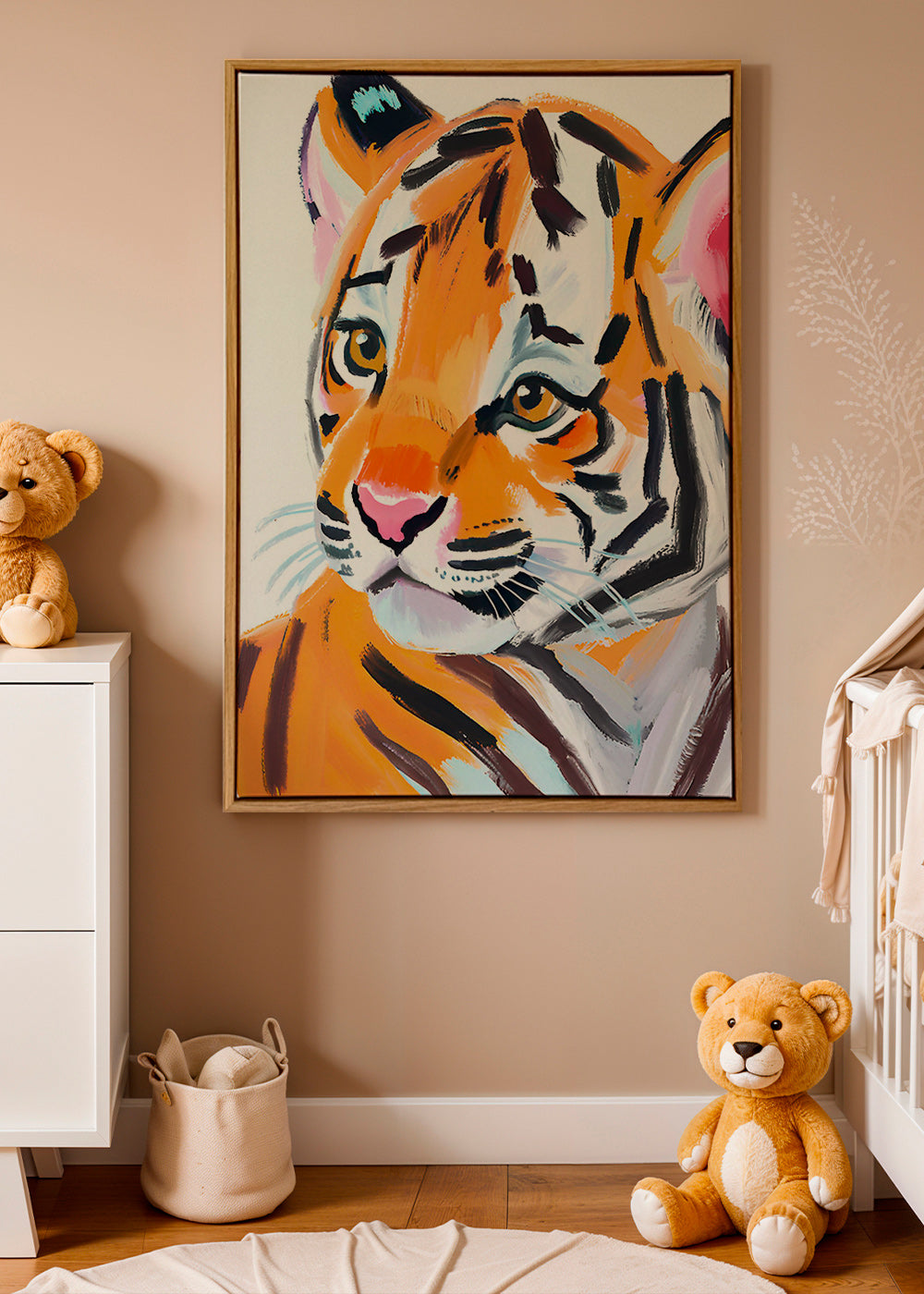 Obraz tygrys ilustrace portrét – Canvas2