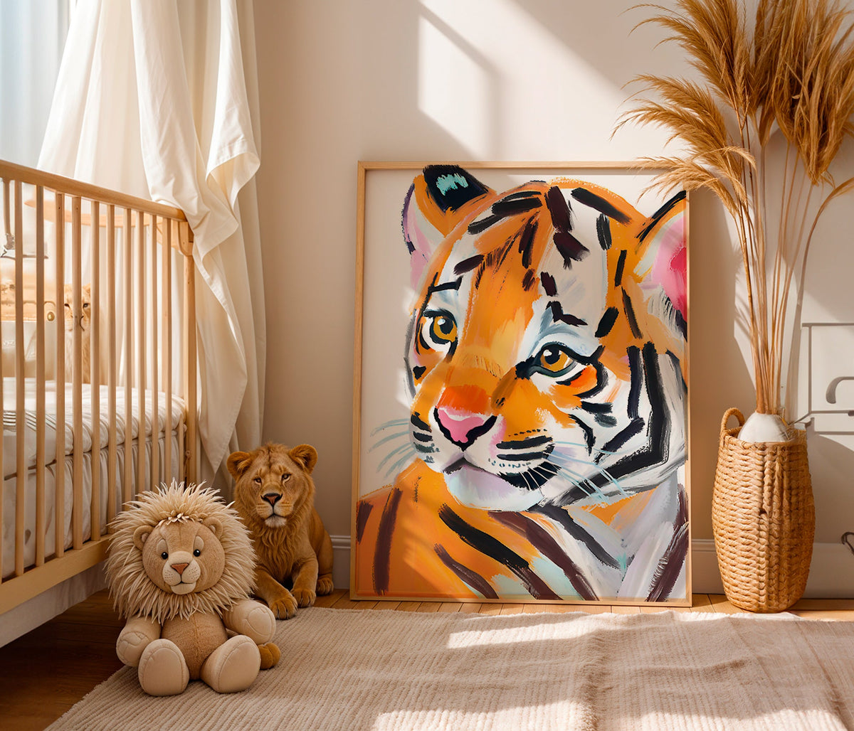 Obraz tygrys ilustrace portrét – Product1