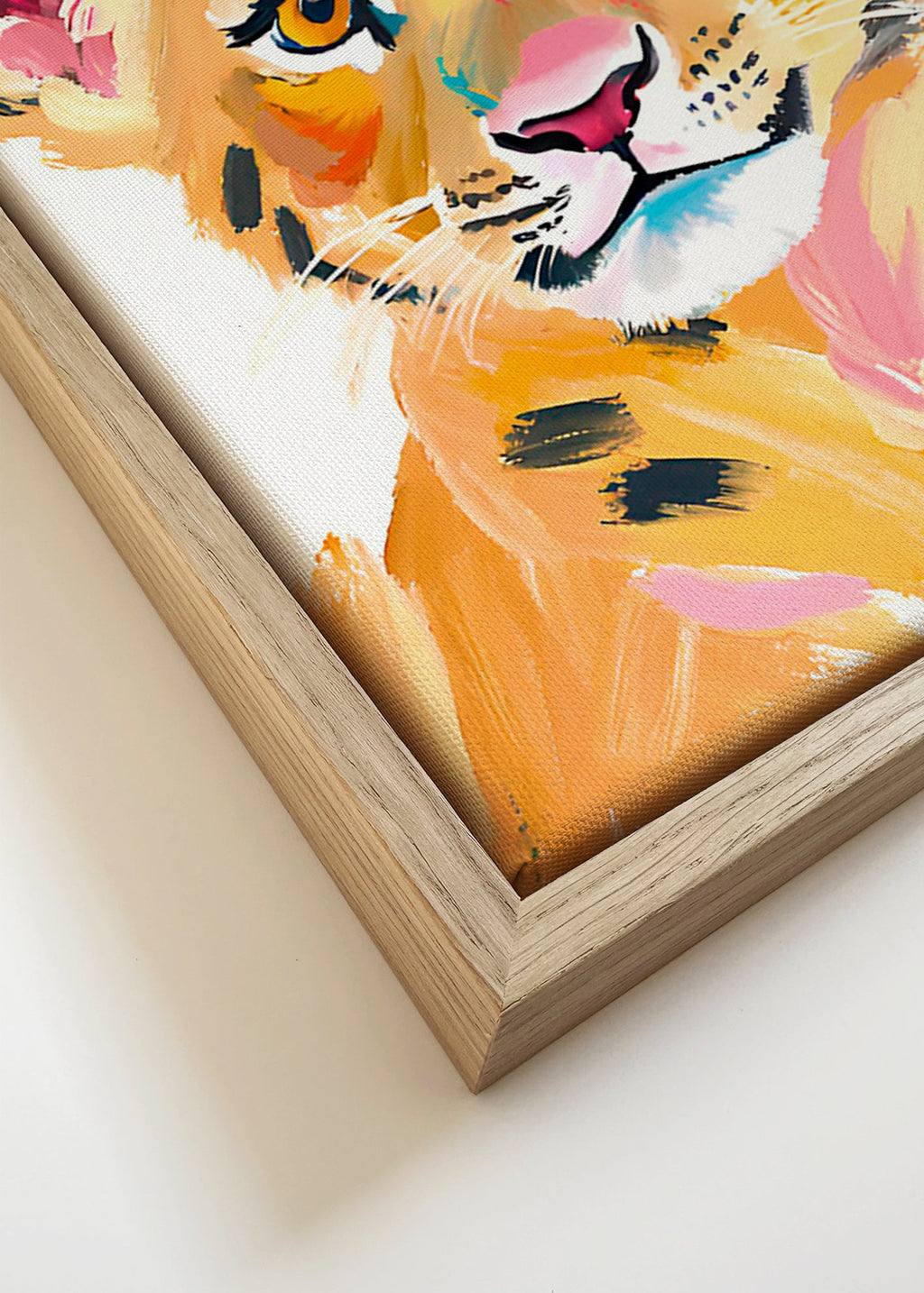 Dílo tygří mládě ilustrace – Canvas detail
