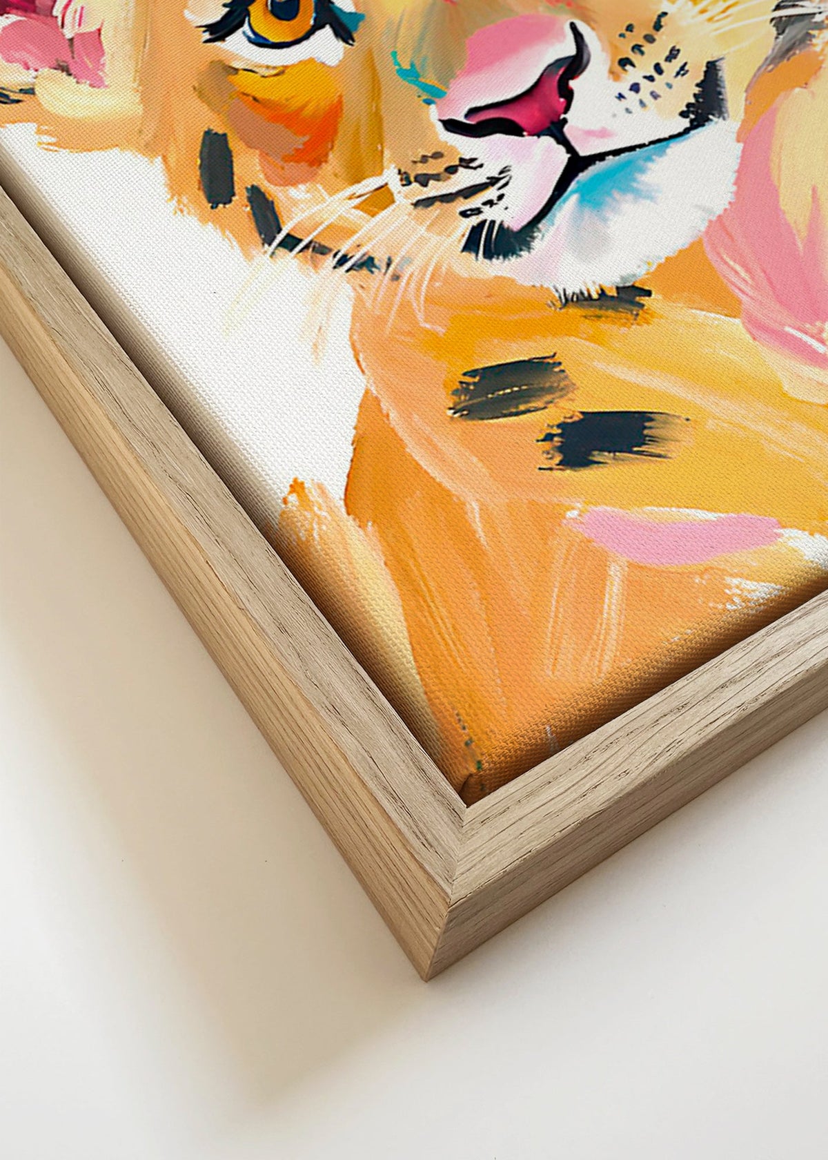 Dílo tygří mládě ilustrace – Canvas detail