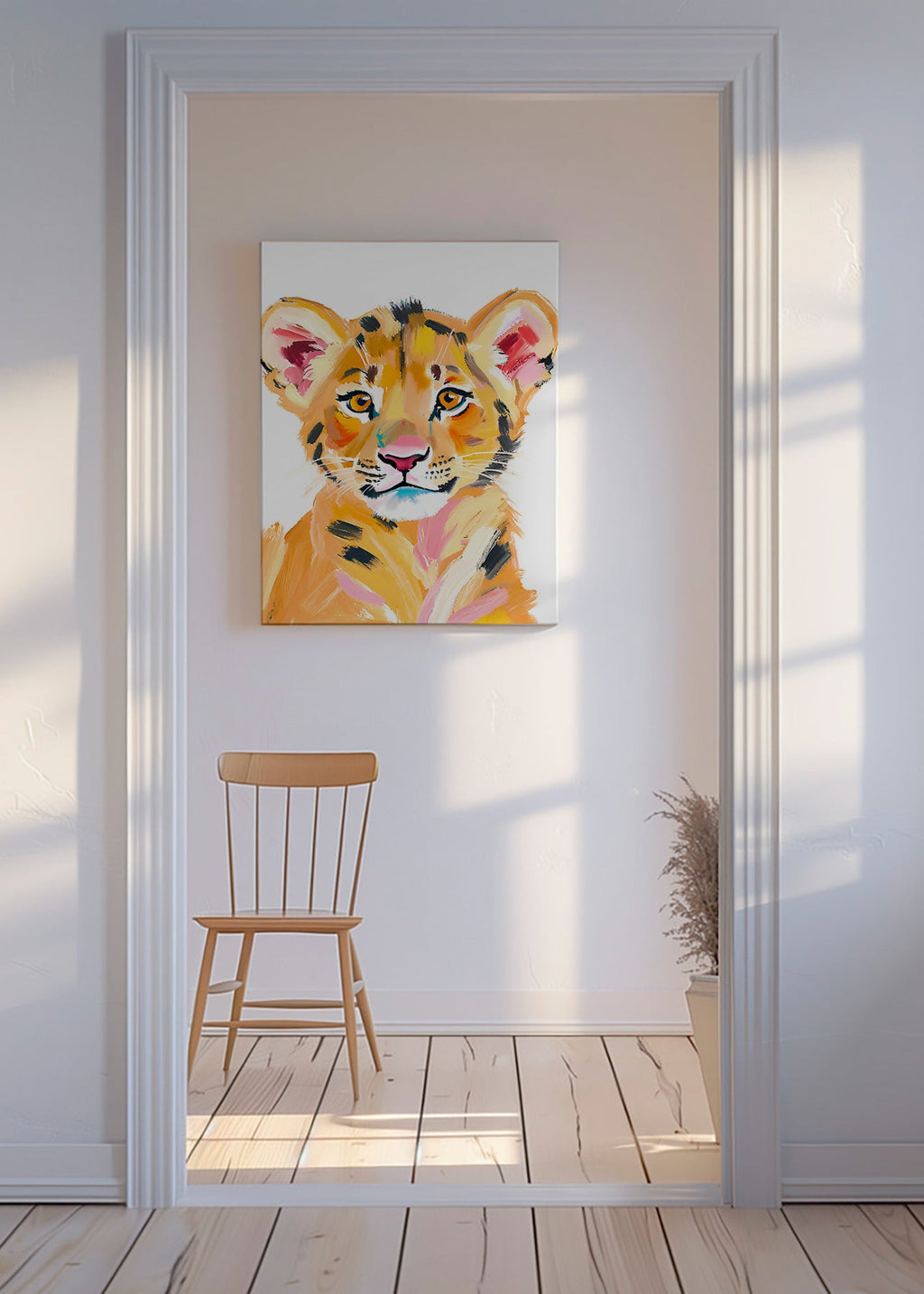 Dílo tygří mládě ilustrace – Canvas