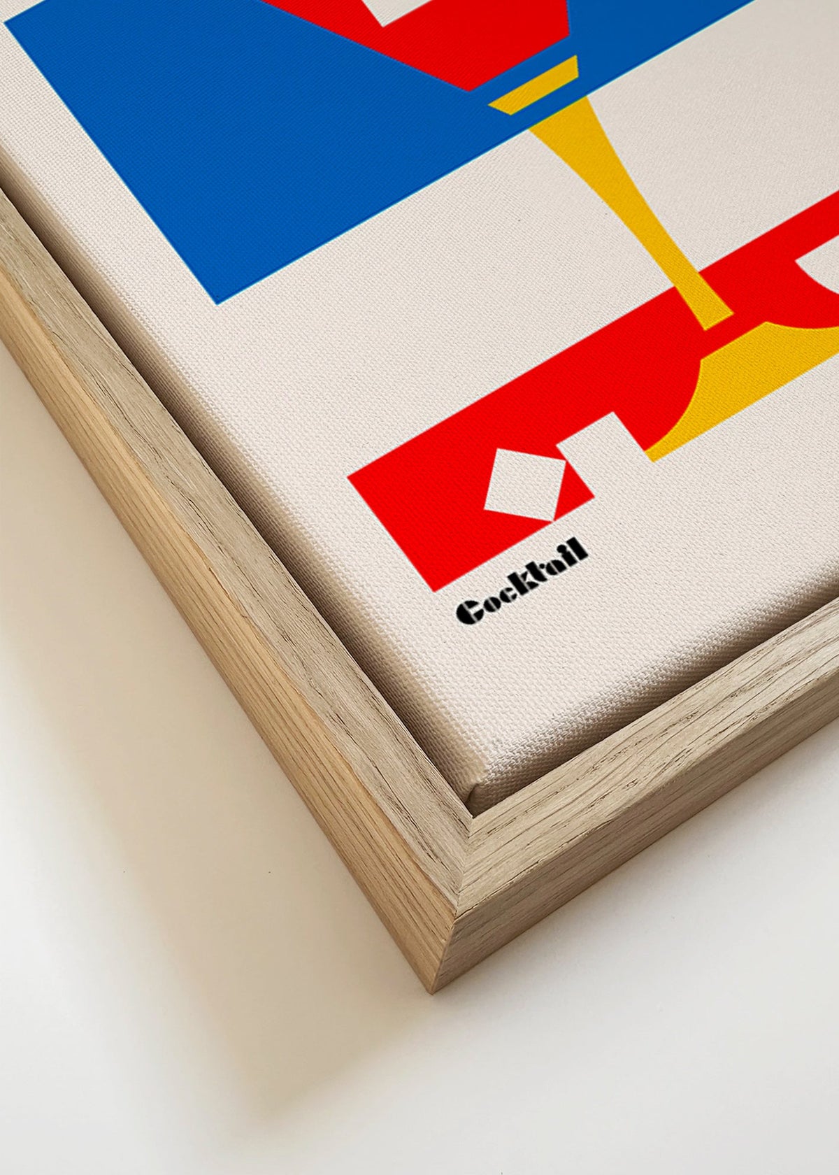 Obraz do kuchyně Cosmopolitan geometrický – Canvas detail