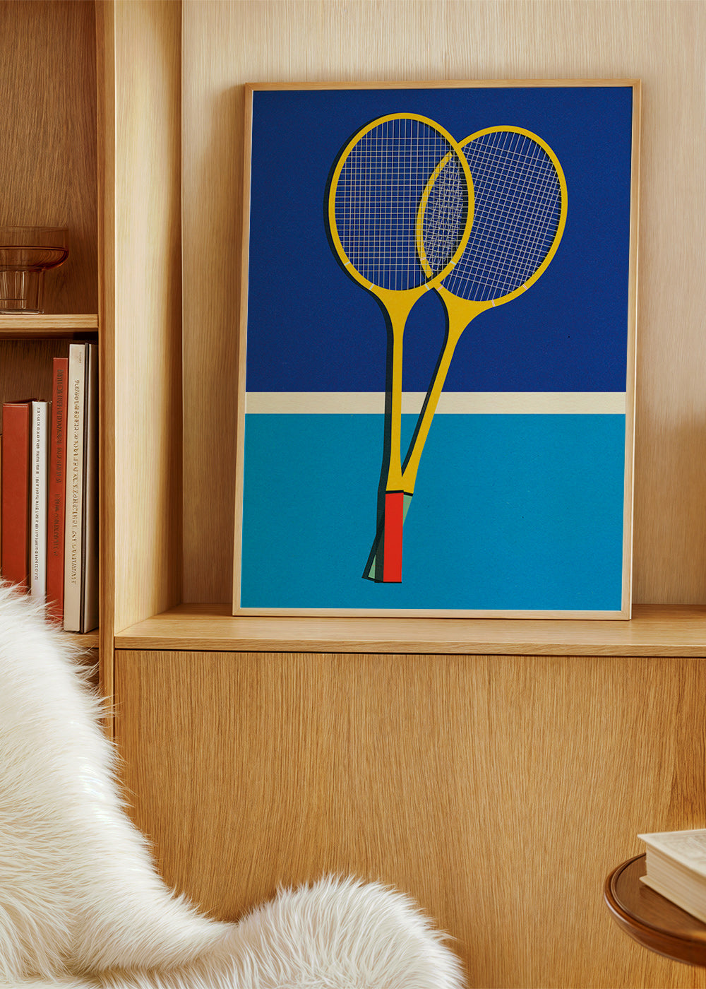 Sportovní obraz se žlutými badmintonovými raketami – Product1