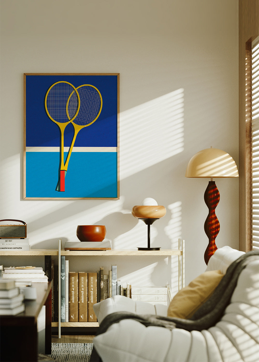 Sportovní obraz se žlutými badmintonovými raketami – Product3