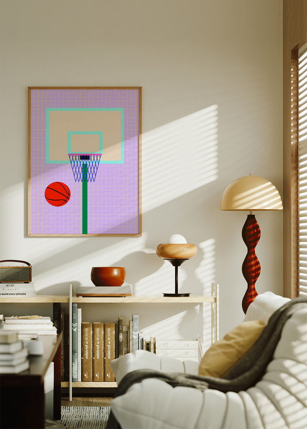 Sportovní obraz ilustrace basketbalového koše – Product2