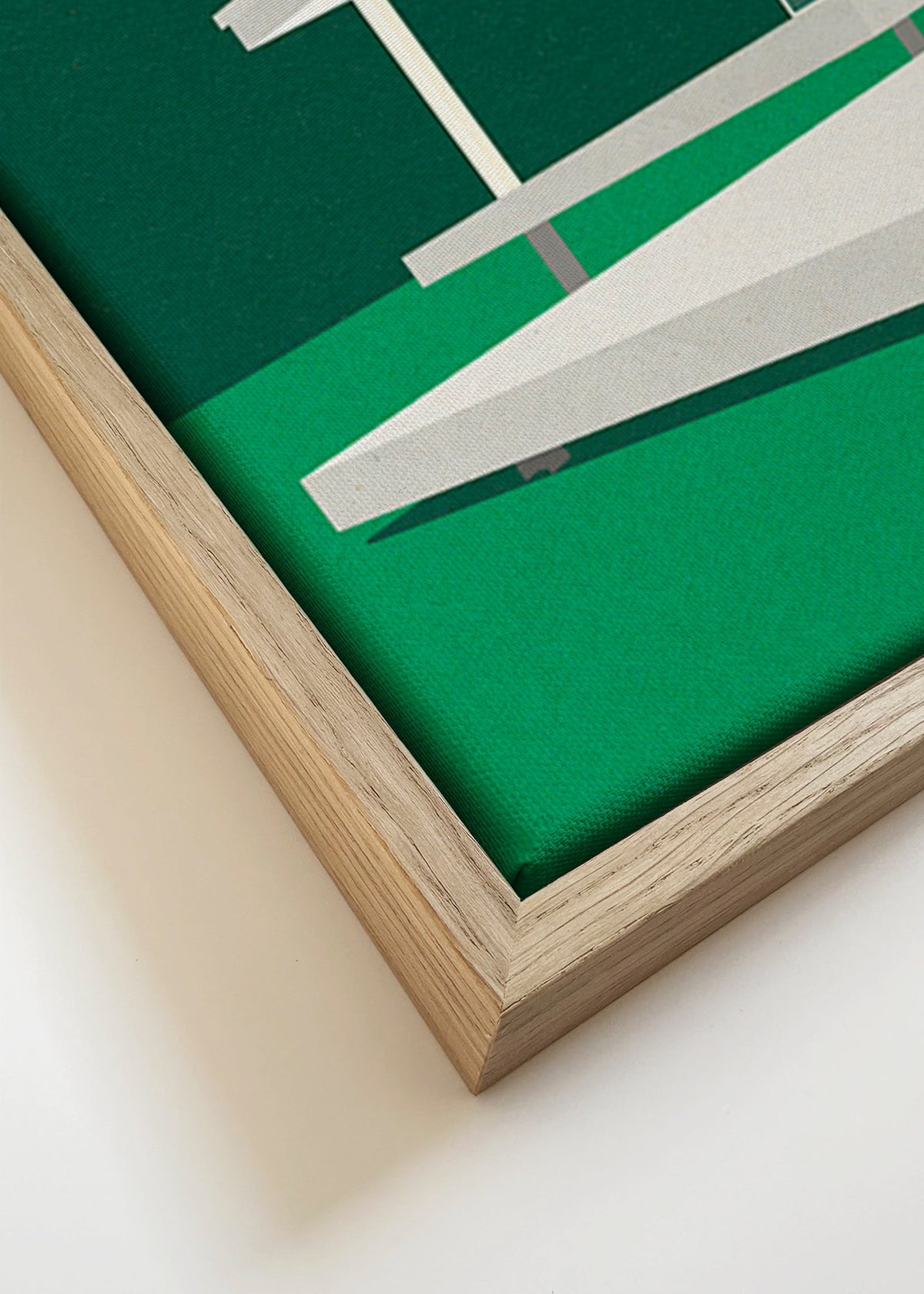 Architektonická ilustrace moderního minimalistického domu – Canvas detail