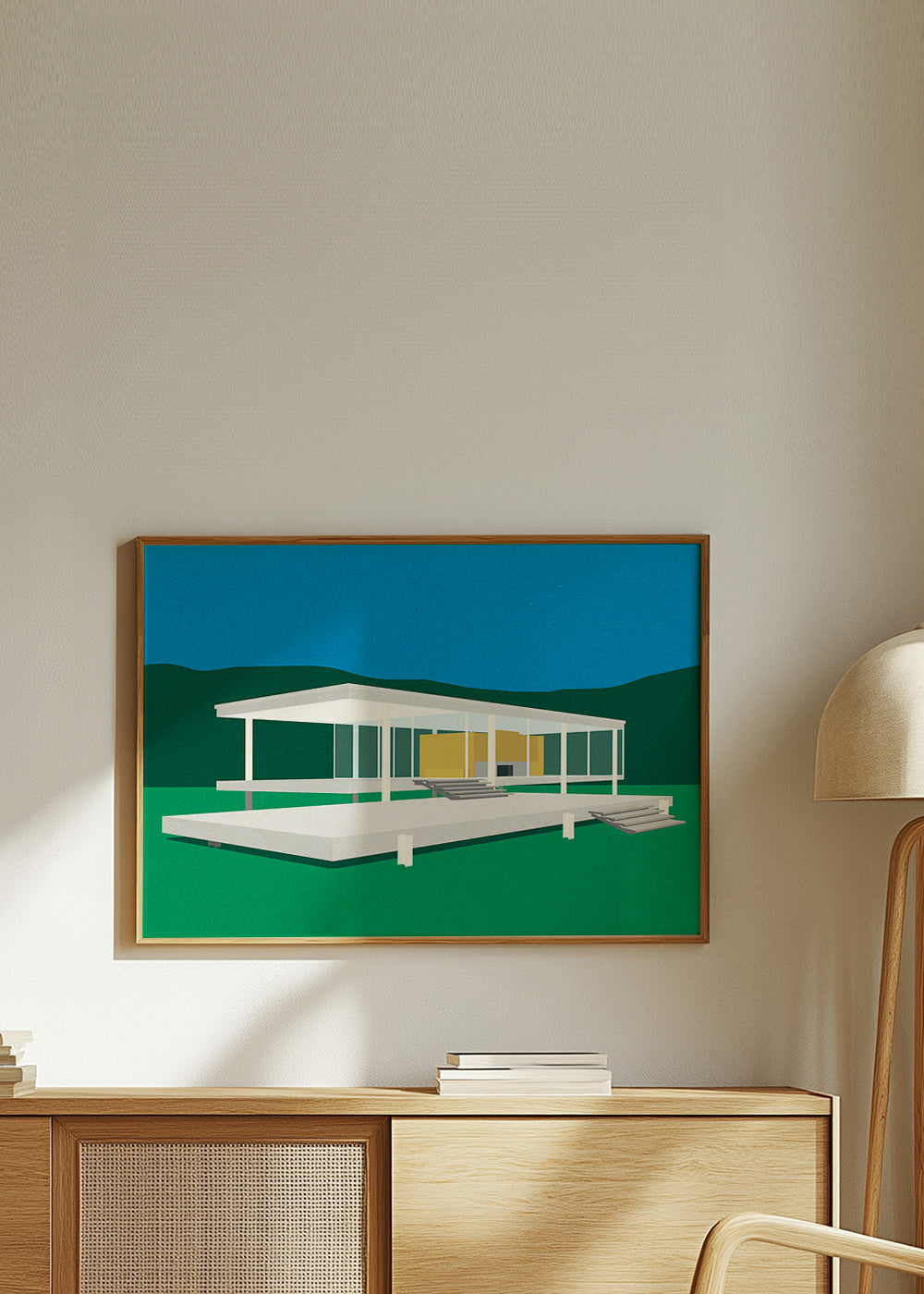 Architektonická ilustrace moderního minimalistického domu – Product2