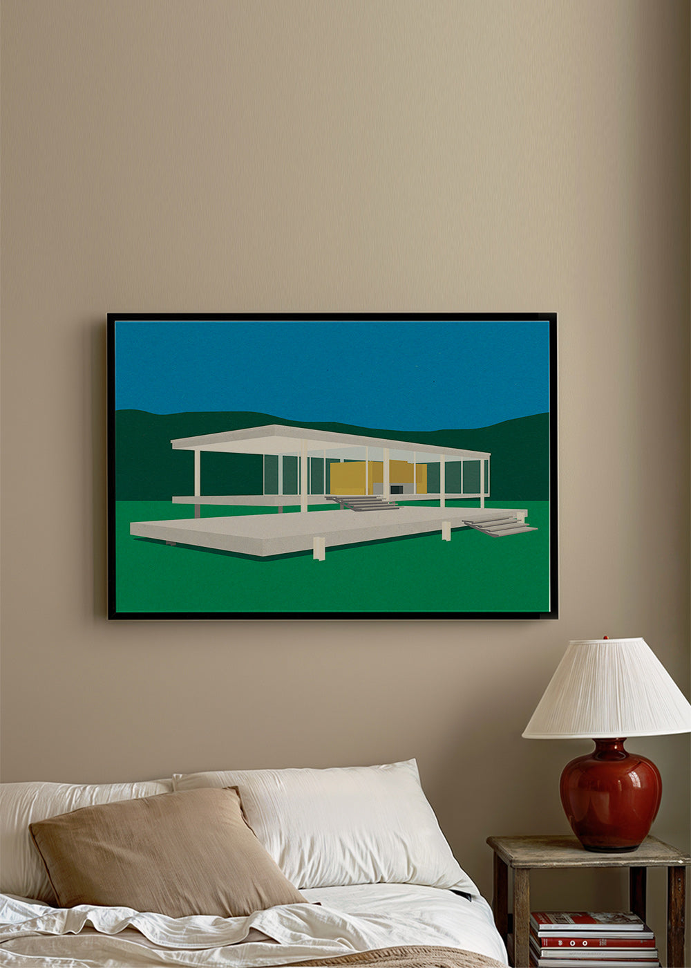 Architektonická ilustrace moderního minimalistického domu – Product3