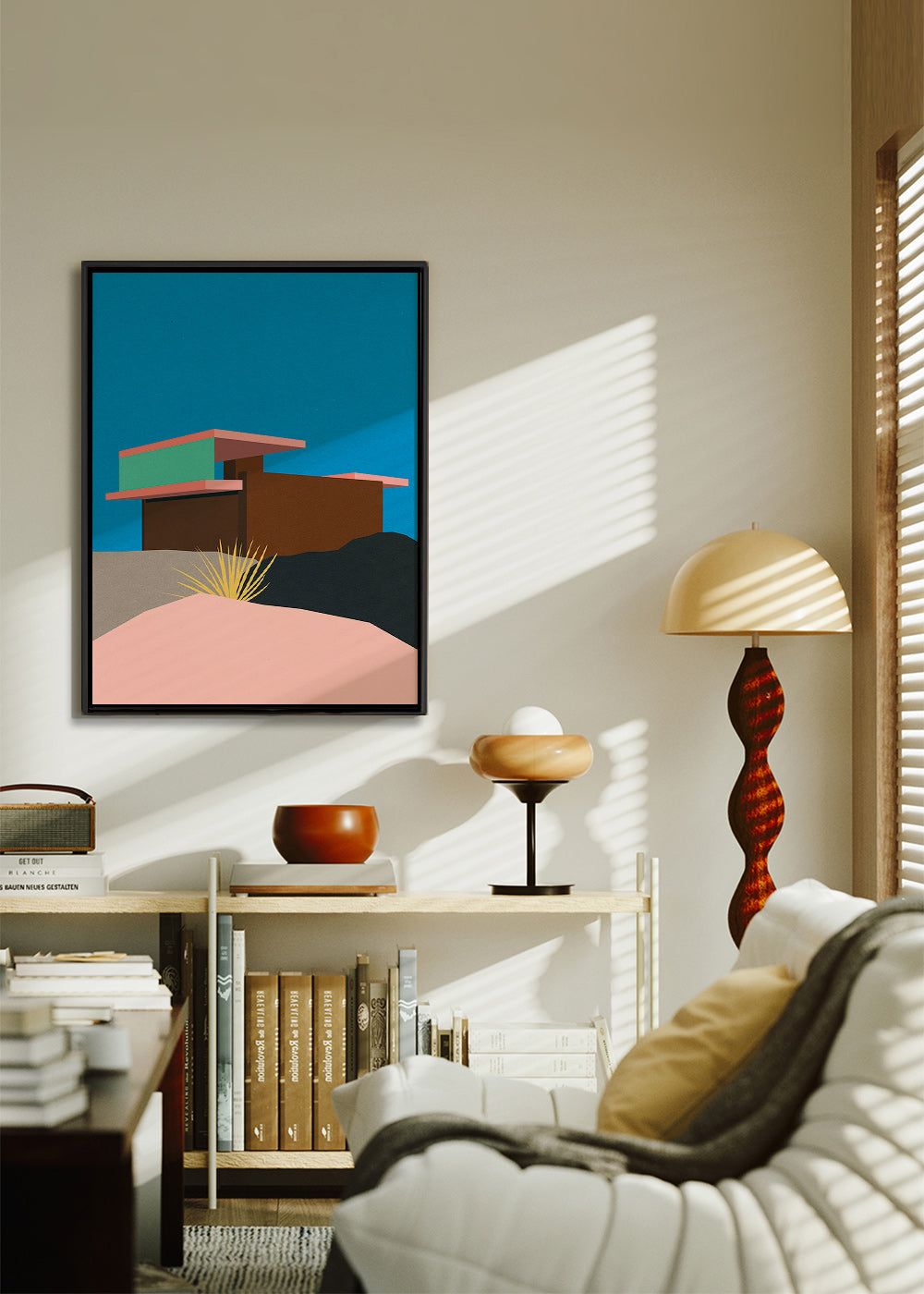 Ilustrace pouštního domu – Canvas1