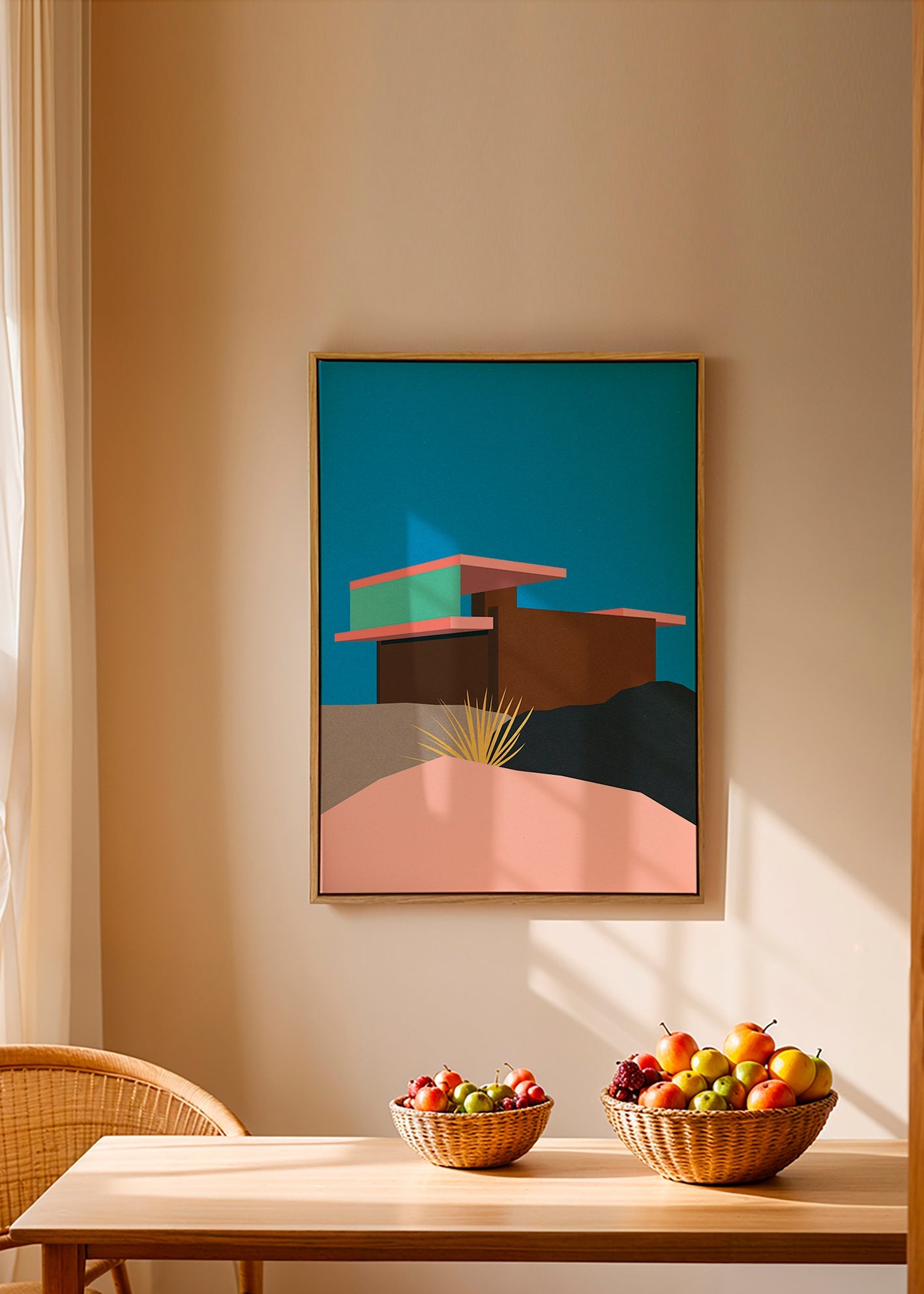 Ilustrace pouštního domu – Canvas2