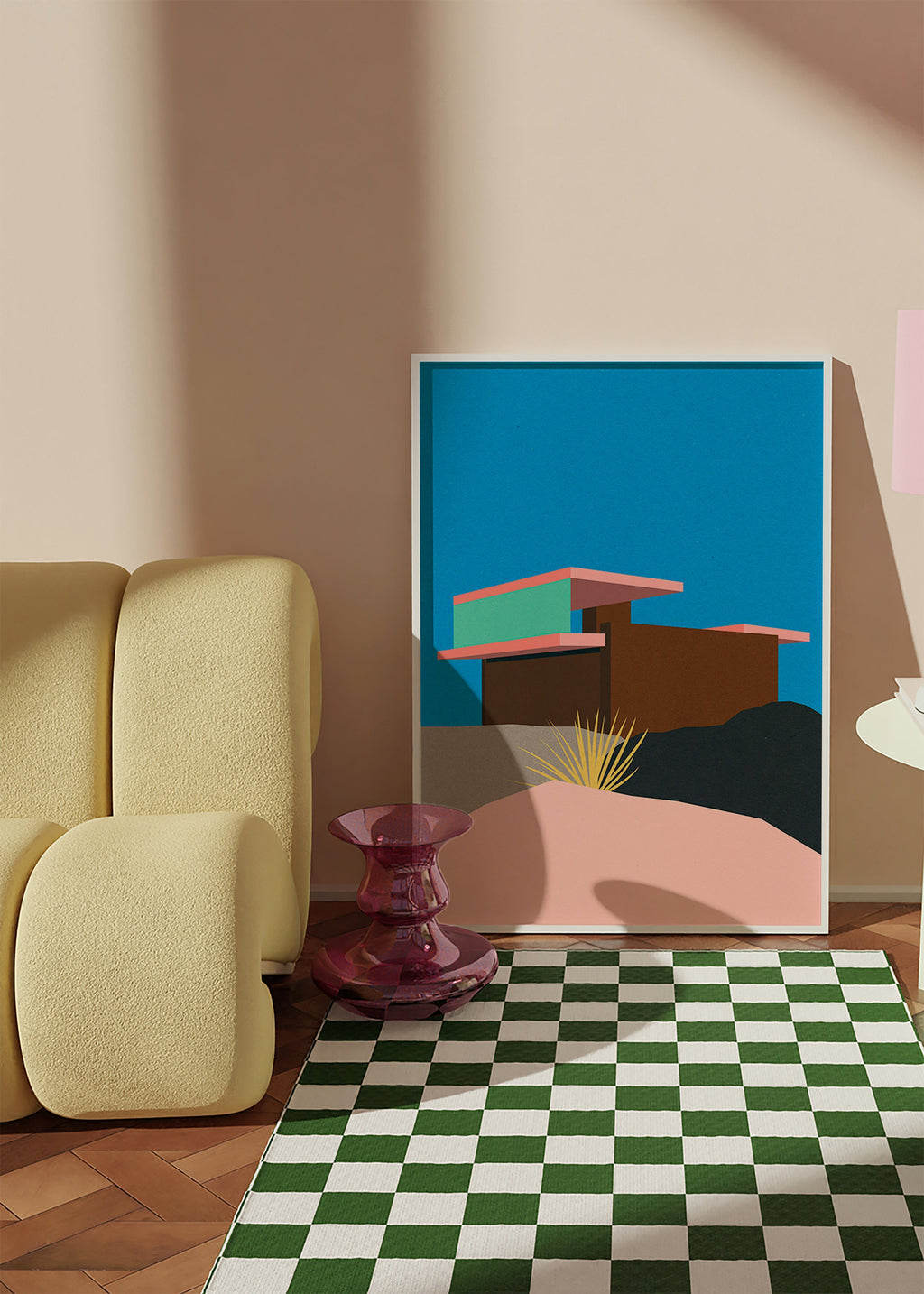 Ilustrace pouštního domu – Product3