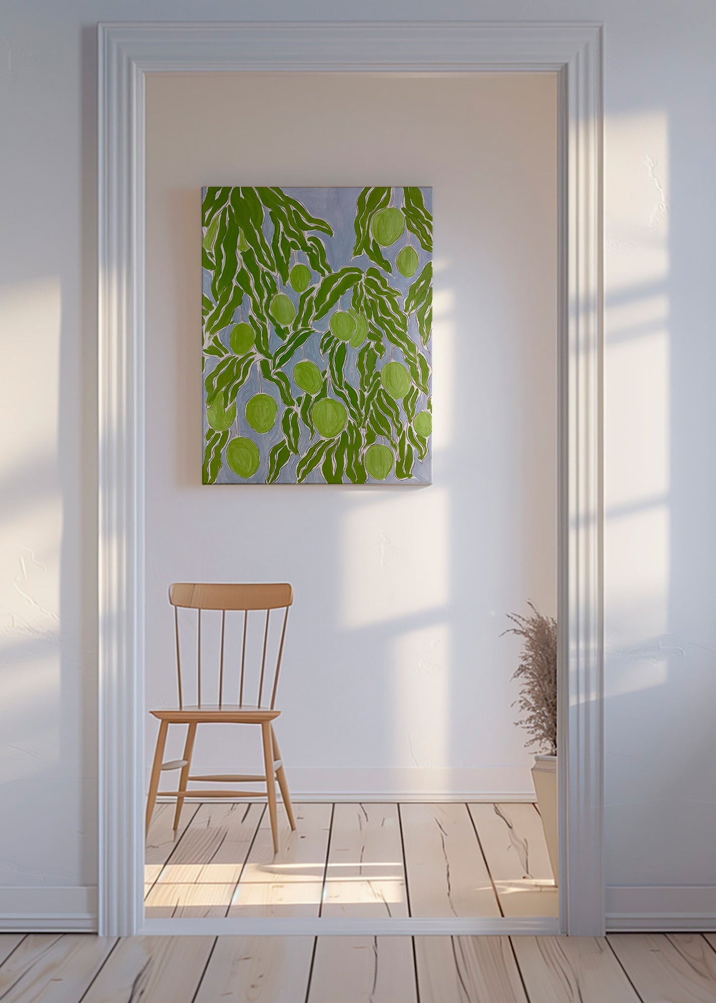 Obraz do kuchyně se zelenými mangy – Canvas