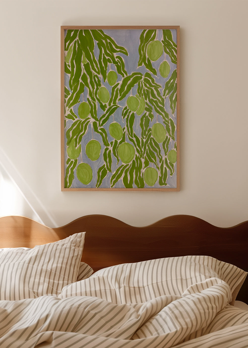 Raw Mango - Framed poster in an interior