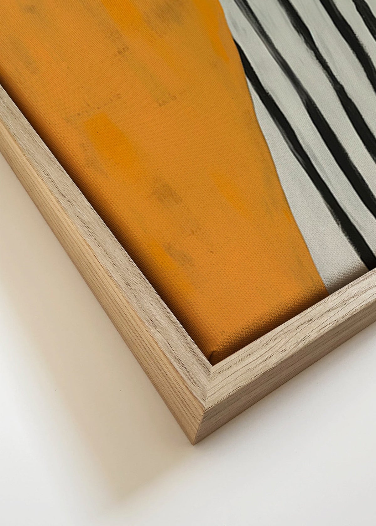 Abstraktní obraz s postavou v profilu – Canvas detail