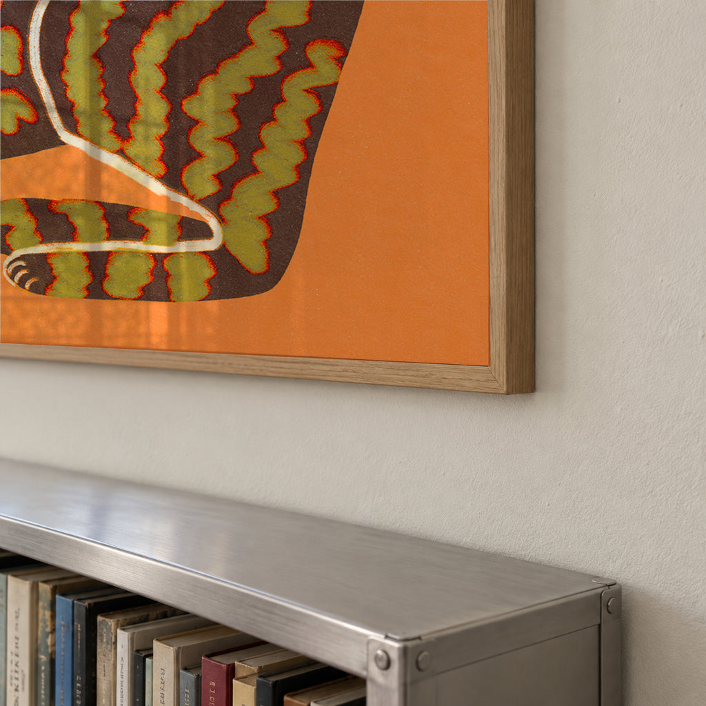 Cat with stripes - Framed poster detail