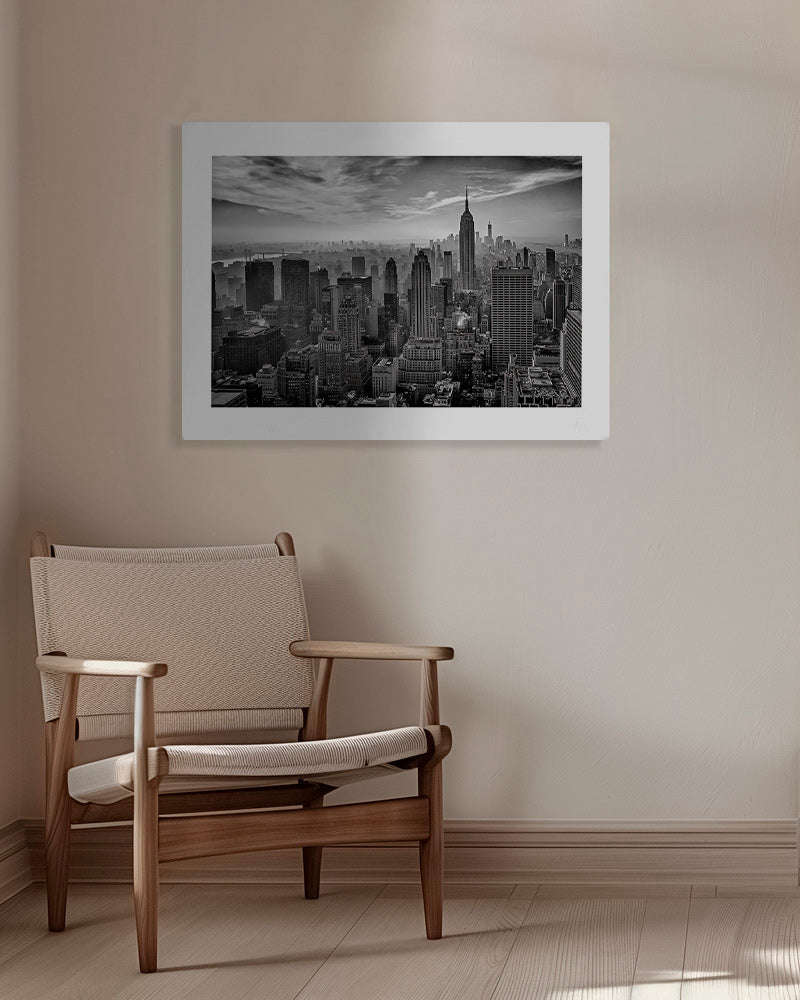Obraz do kuchyně Manhattan v černobílém provedení – Canvas