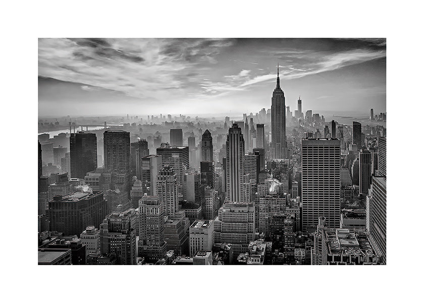 Obraz do kuchyně Manhattan v černobílém provedení