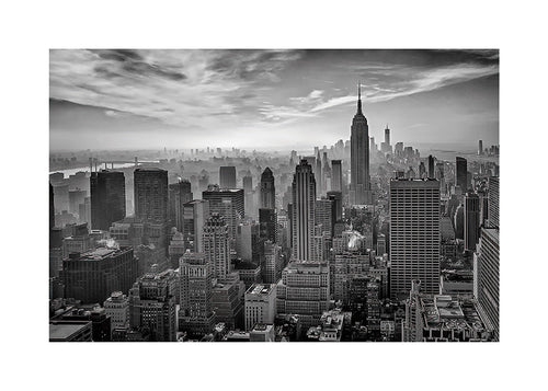 Obraz do kuchyně Manhattan v černobílém provedení