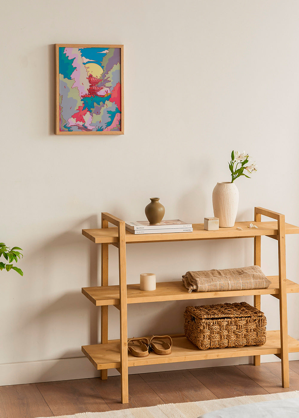 Ilustrace japonského chrámu v živých barvách – Product3