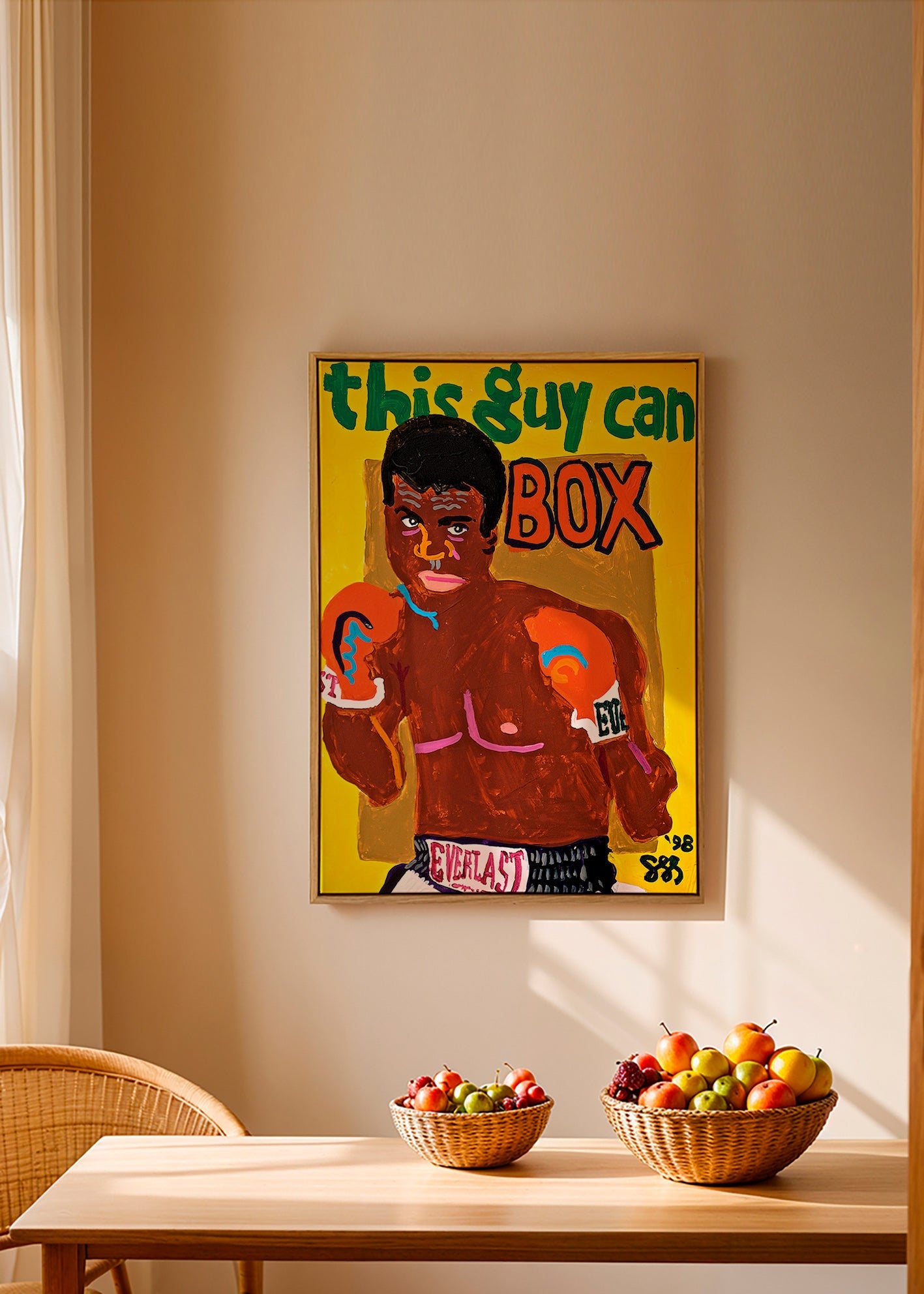 Sportovní obraz boxer ilustrace – Canvas2
