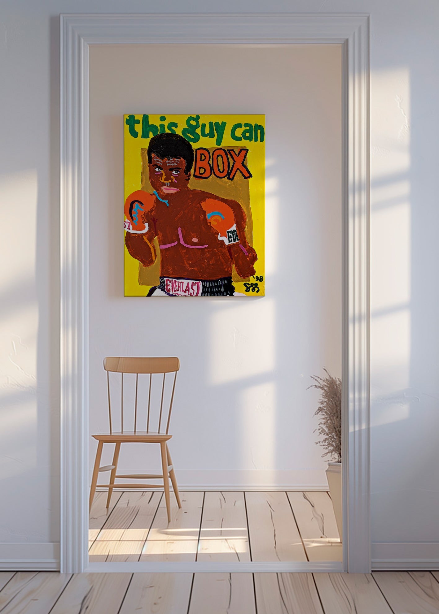 Sportovní obraz boxer ilustrace – Canvas