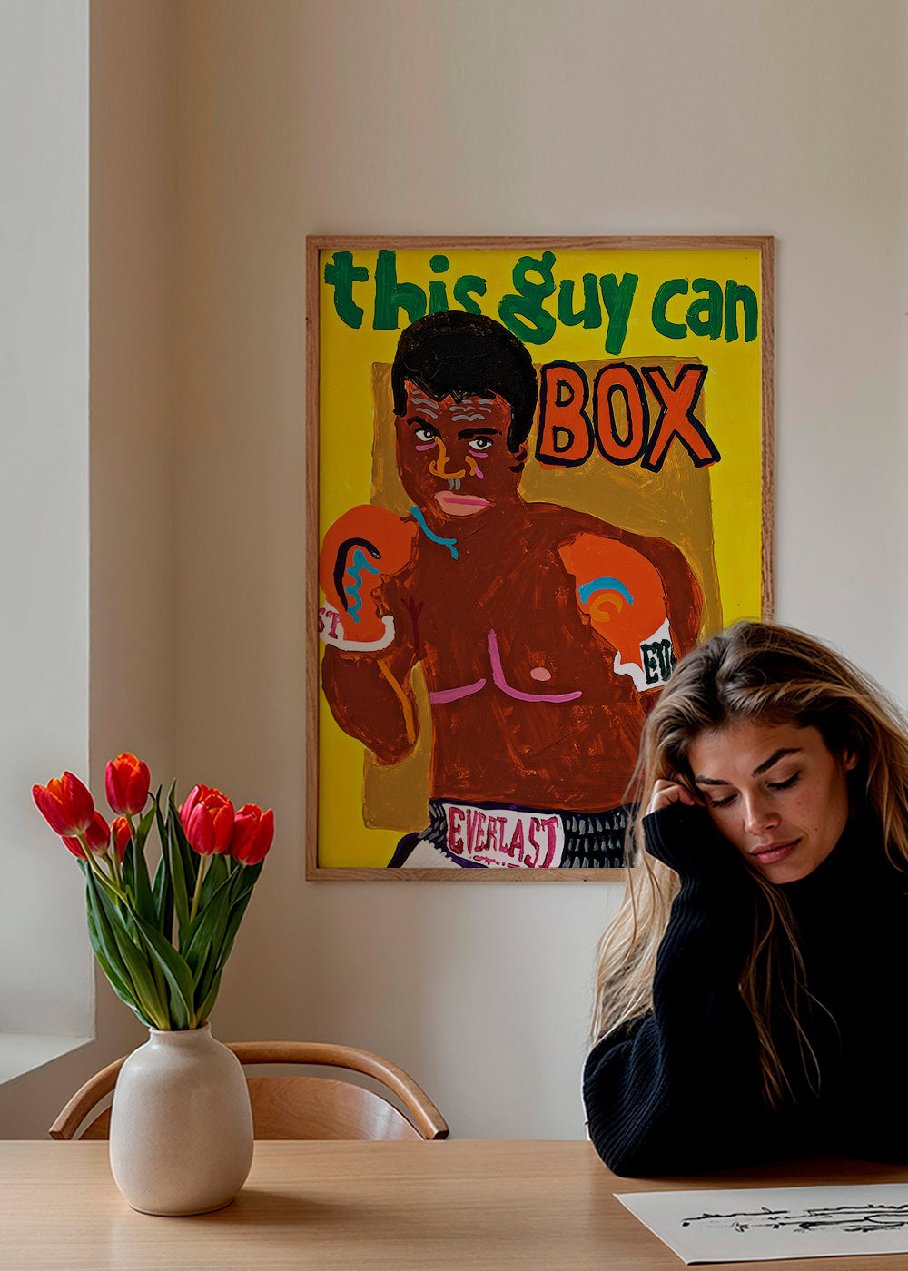 Sportovní obraz boxer ilustrace – Product1
