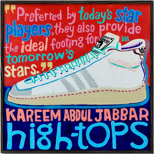 Obraz do kuchyně High Tops s vintage typografií – Black Frame