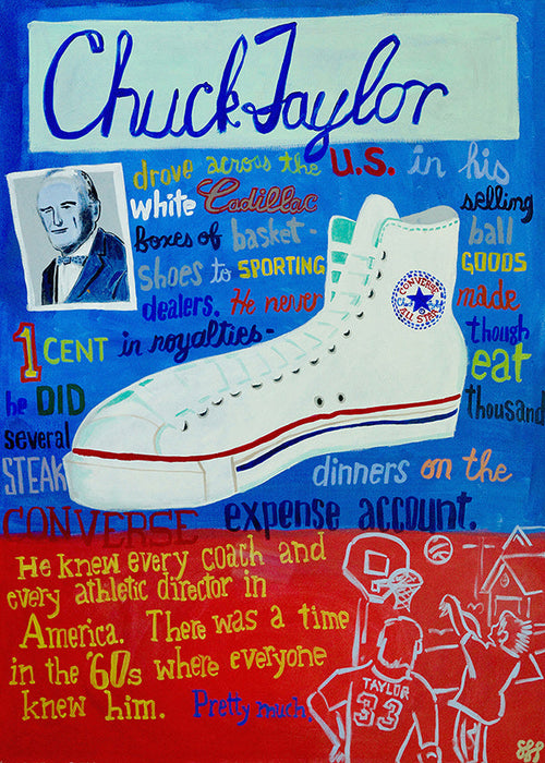 Sportovní obraz Chuck Taylor teniska retro