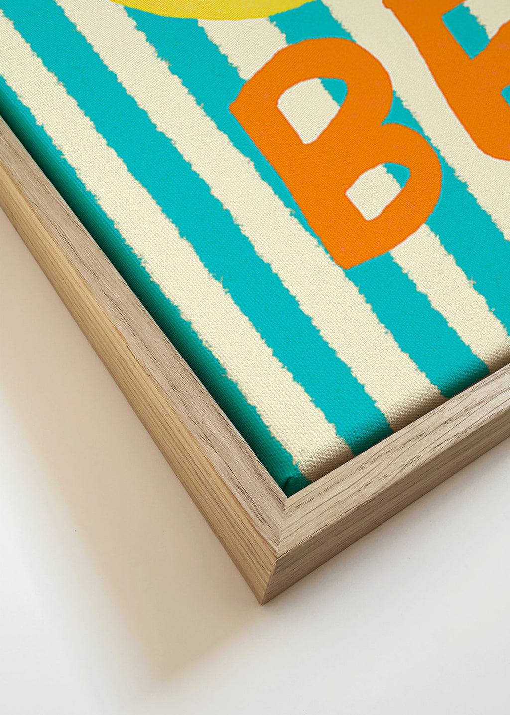 Typografická ilustrace Ciao Bella – Canvas detail