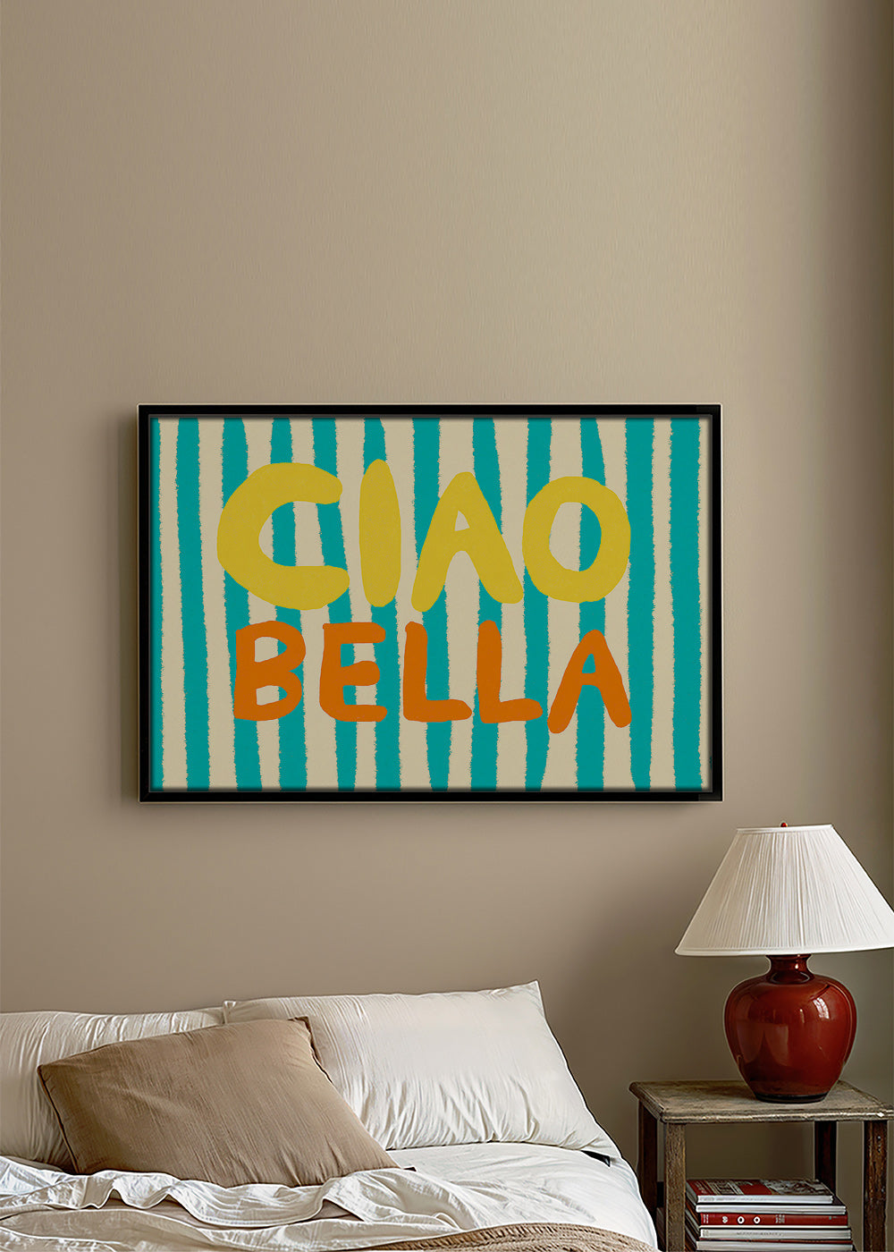 Typografická ilustrace Ciao Bella – Canvas2
