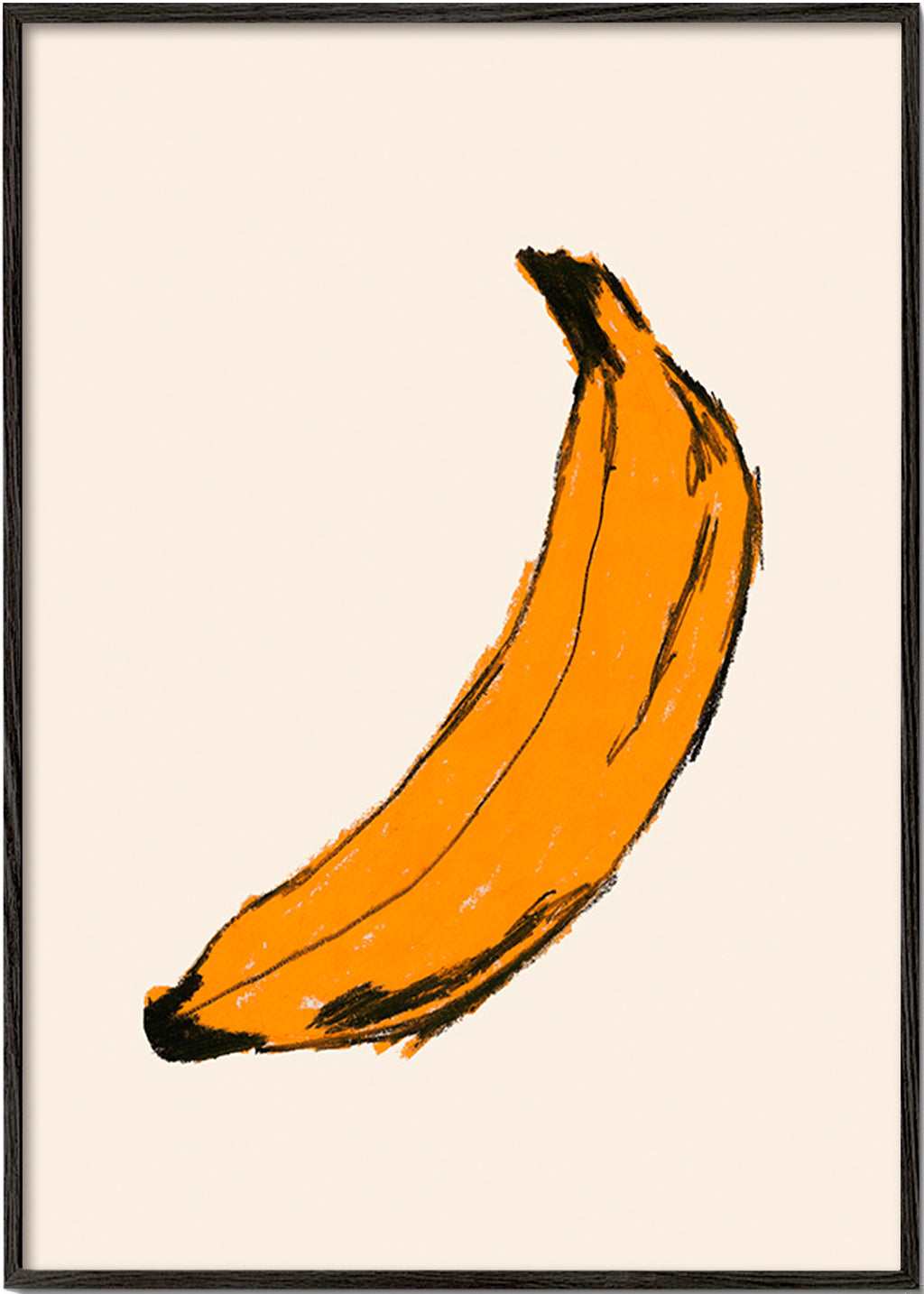 Obraz do kuchyně banán ilustrace – Black Frame