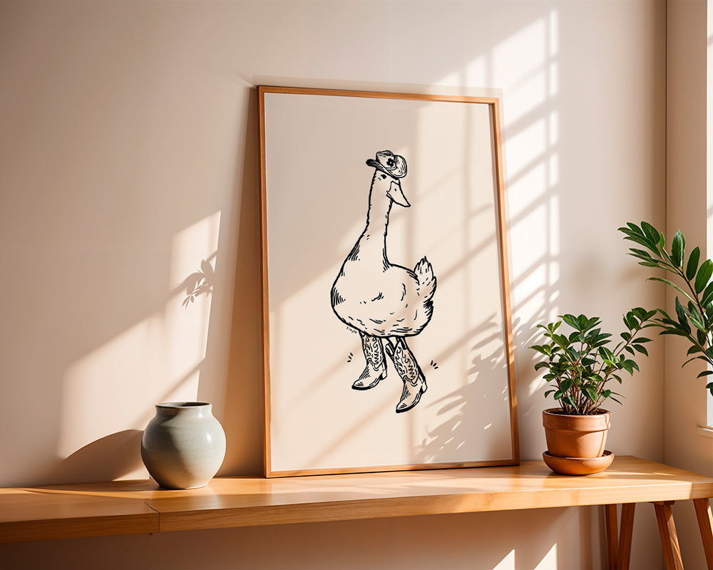 Ilustrace káčera kovboje – Product3
