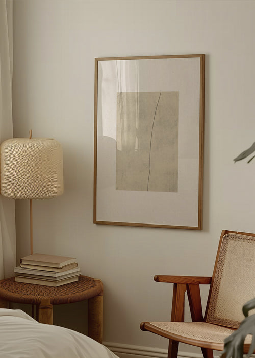Elegant Simplicity - Framed poster in an interior