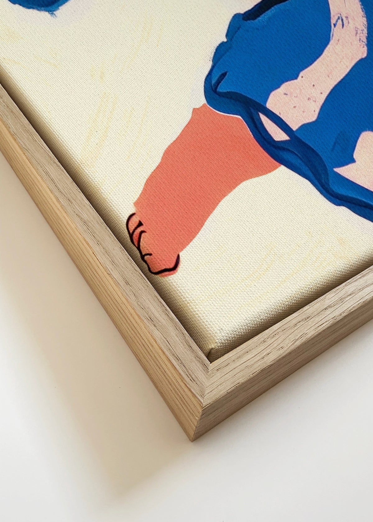 Portrait Indigoreverie - Framed canvas detail