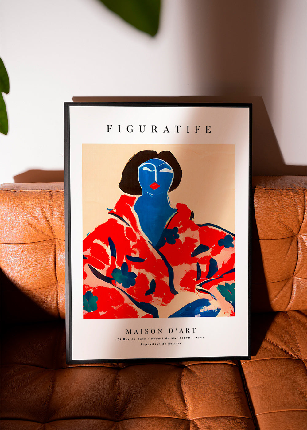 Ilustrace ženy v červeném kimonu – Product3