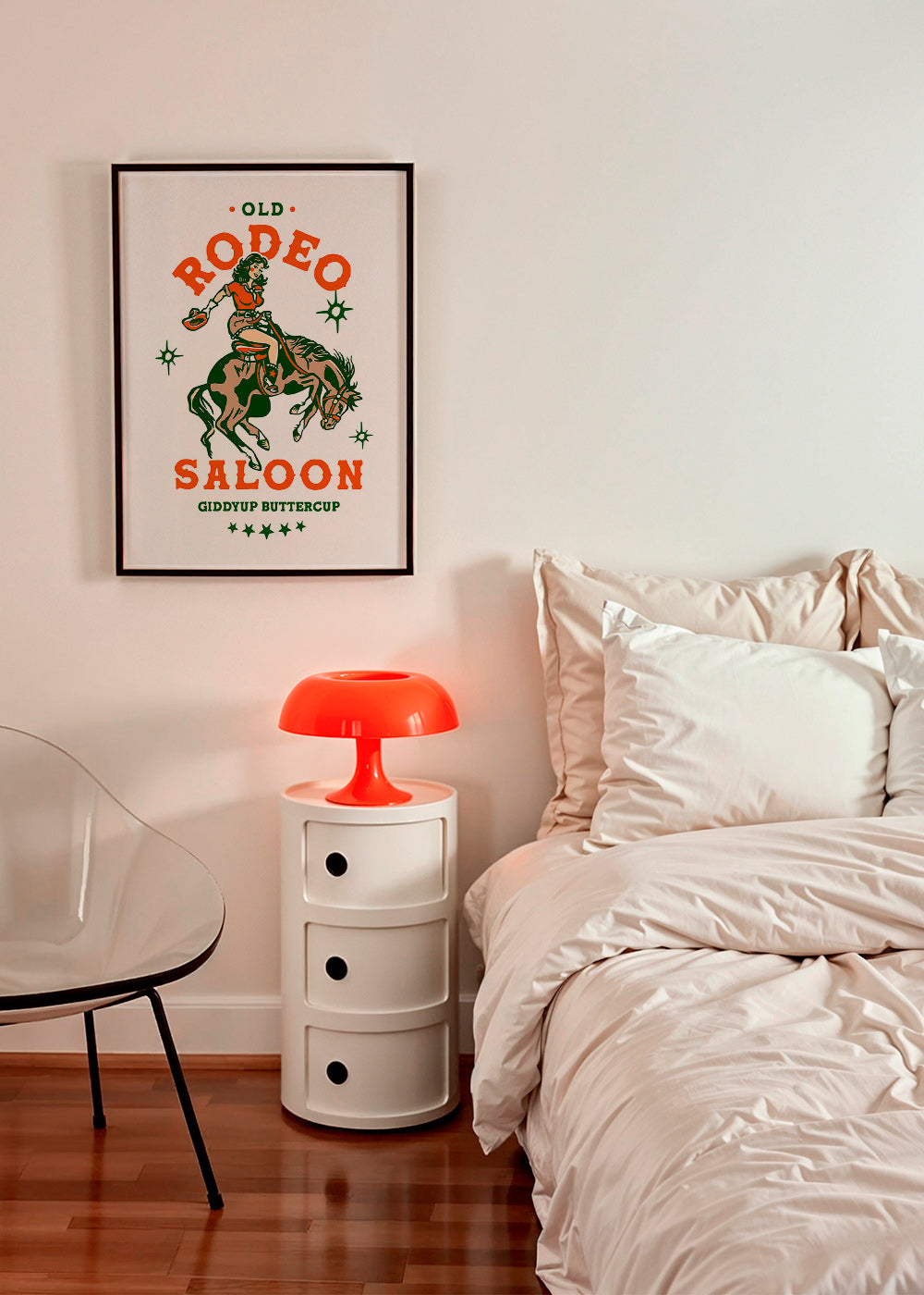 Vintage rodeo plakát s kovbojkou – Product2