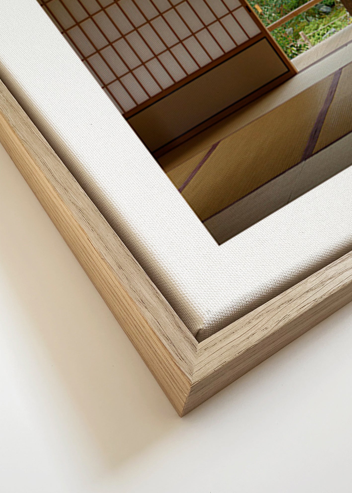 Relaxující design s výhledem na japonskou zahradu uvnitř – Canvas detail