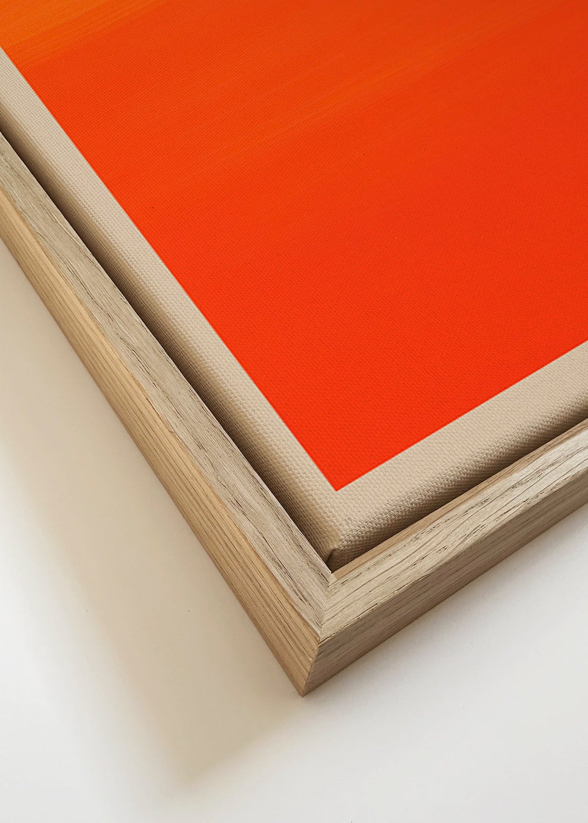 Abstraktní oranžový horizont – Canvas detail