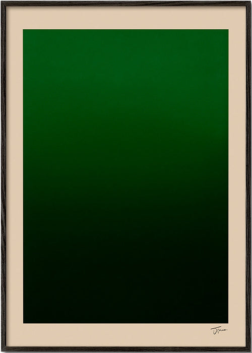 Abstraktní obraz zelený přechod – Black Frame